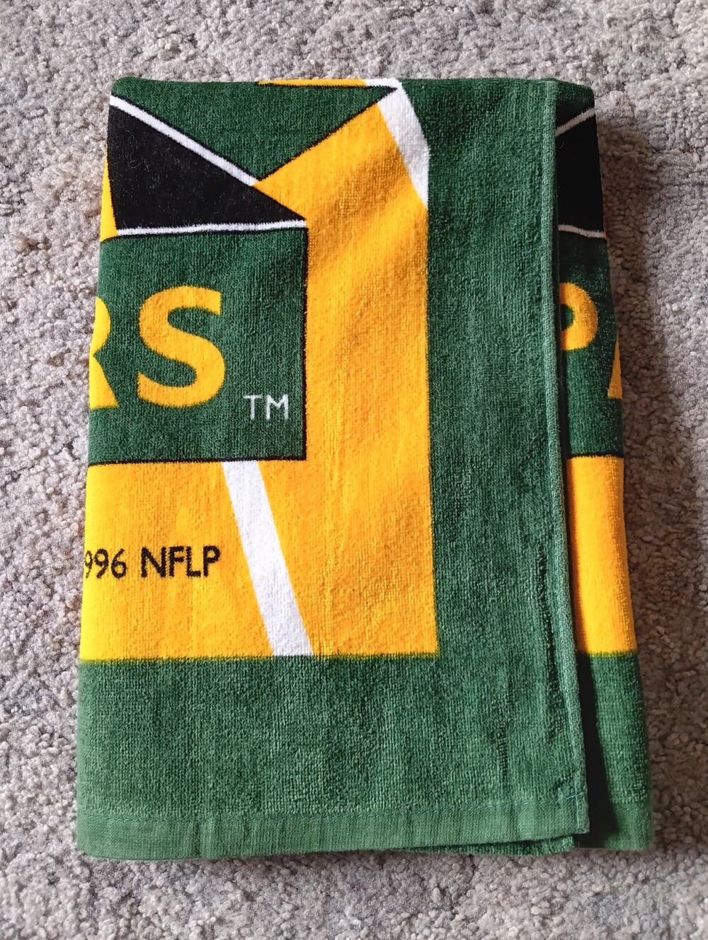 šš Vintage 1996 Green Bay Packers Cotton Beach Towel NFL Football Summer - Picture 2 of 10